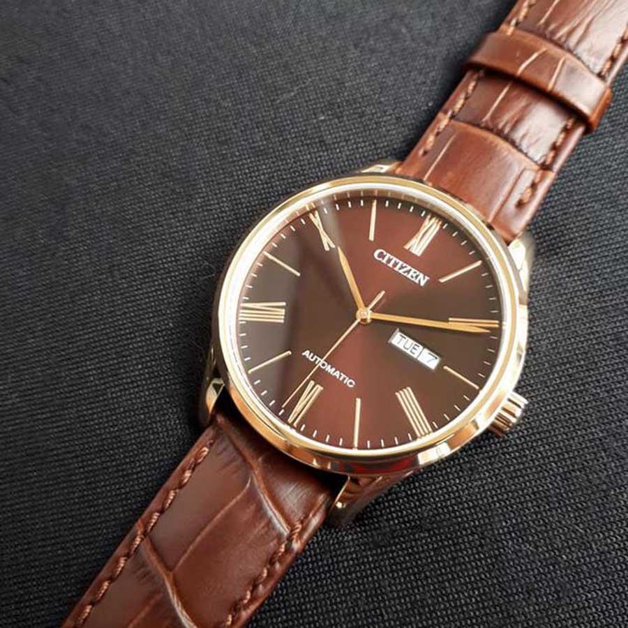 Đồng Hồ Nam Citizen NH8363-14X Automatic Màu Nâu