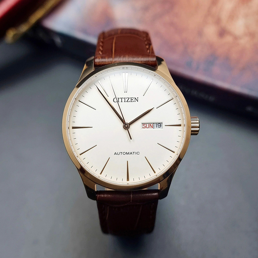 Đồng Hồ Nam Citizen Automatic NH8353-18A Màu Nâu