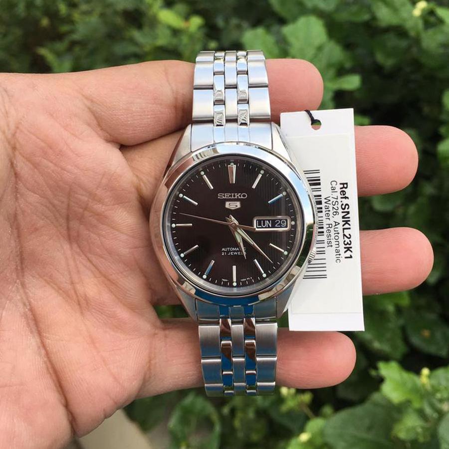 Đồng Hồ Nam Seiko 5 SNKL23K1 Màu Bạc