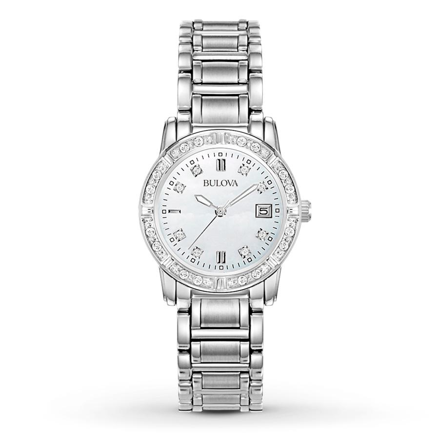 Đồng Hồ Nữ Bulova 96R105 Đính Đá Màu Bạc