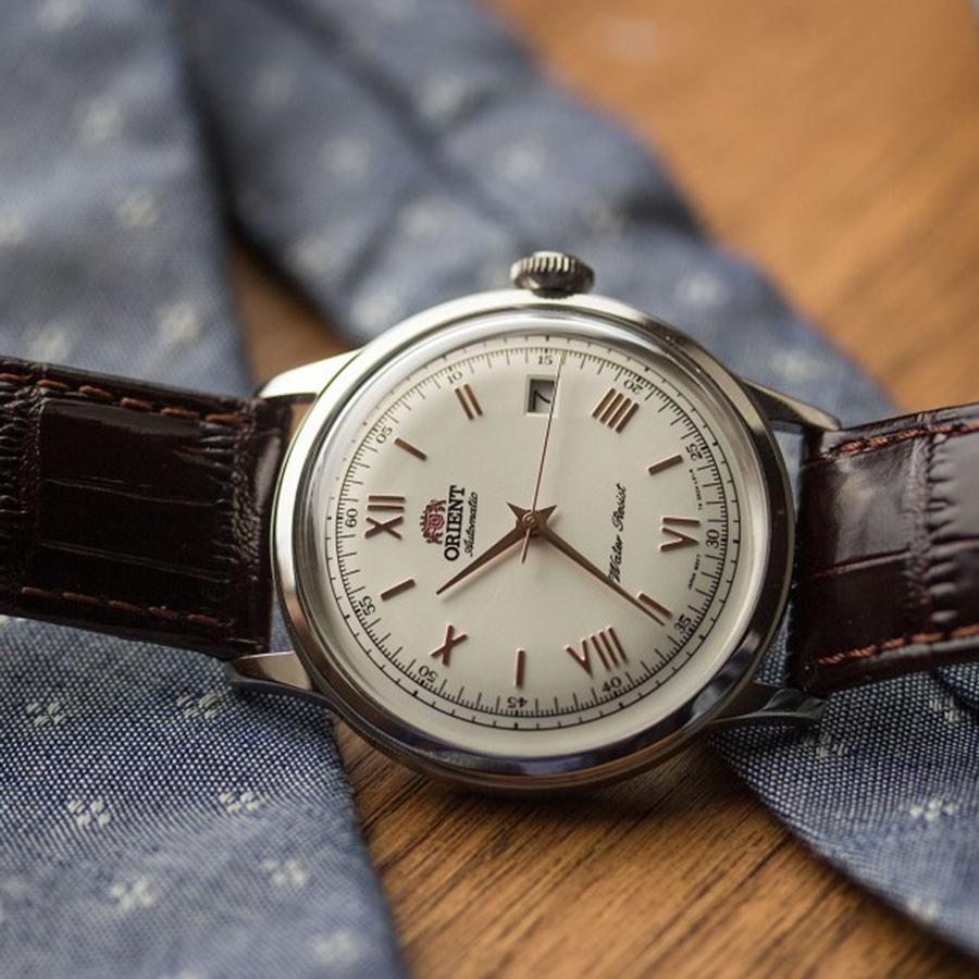 Đồng Hồ Nam Orient Bambino FAC00008W0 Màu Nâu