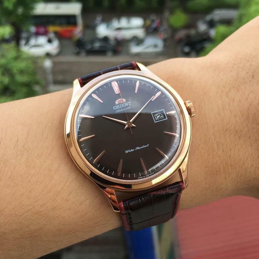 Đồng Hồ Nam Orient Bambino Gen 4 FAC08001T0 Màu Nâu Vàng