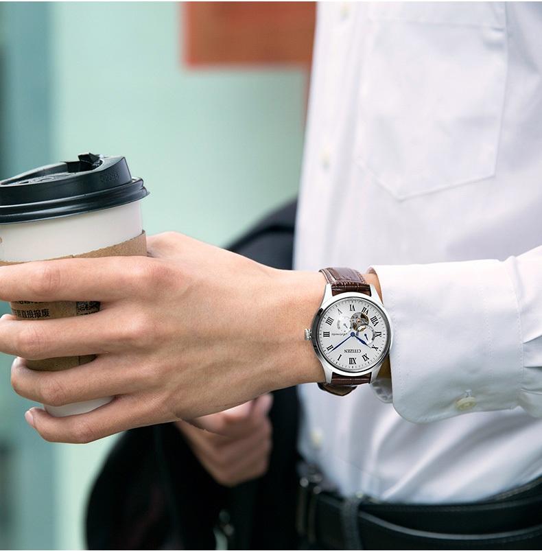 Đồng Hồ Nam Citizen Automatic NP1020-15A Màu Nâu