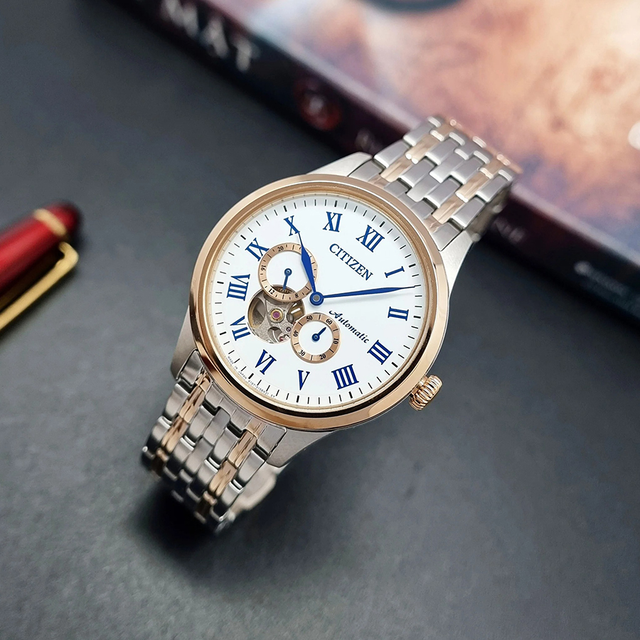 Đồng Hồ Nam Citizen NP1026-86A Máy Automatic Màu Vàng Bạc