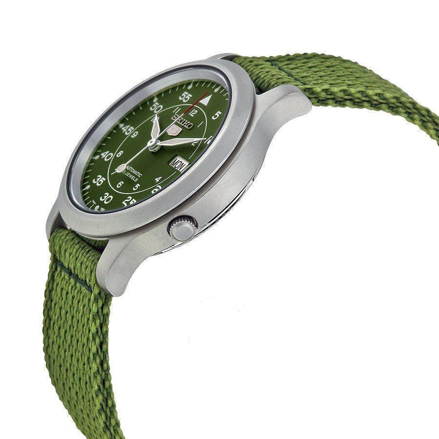 Đồng Hồ Nam Seiko 5 Quân Đội SNK805 Màu Xanh Rêu 37mm