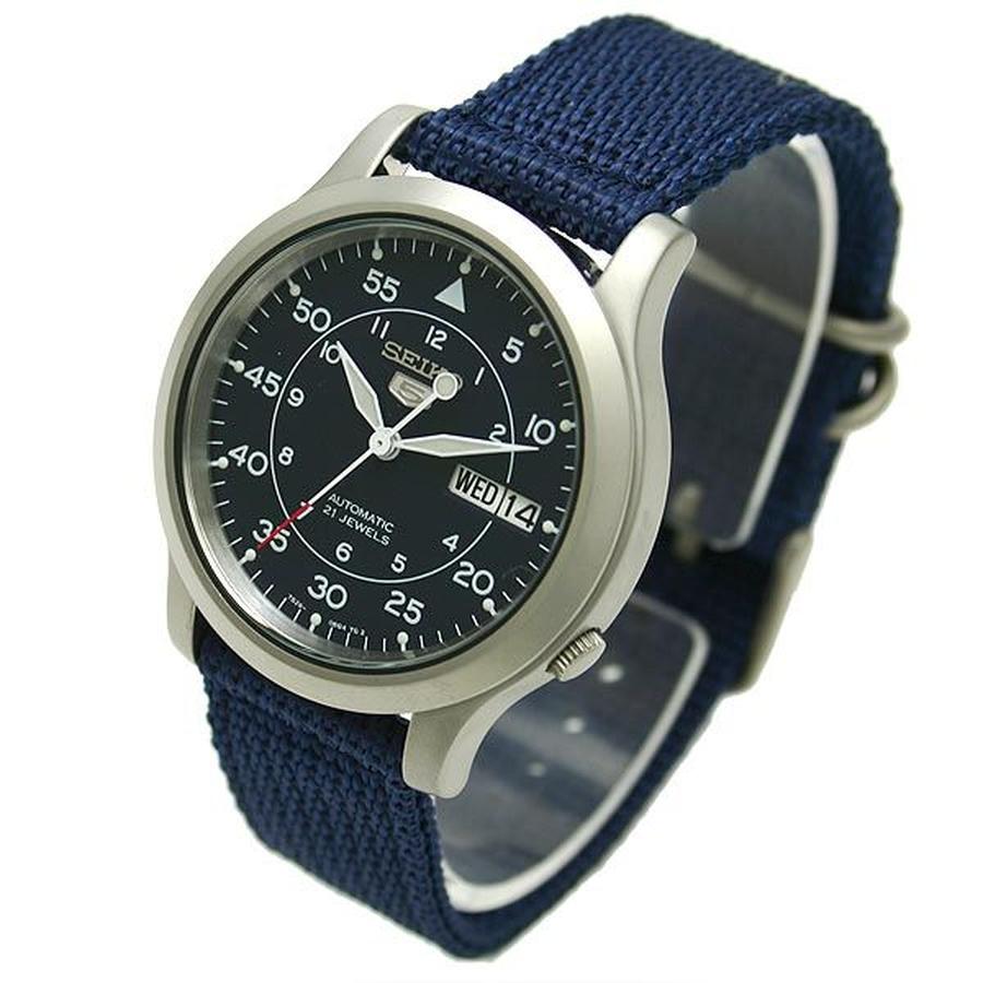 Đồng Hồ Nam Seiko 5 Quân Đội SNK807 Xanh Nước Biển Size 37