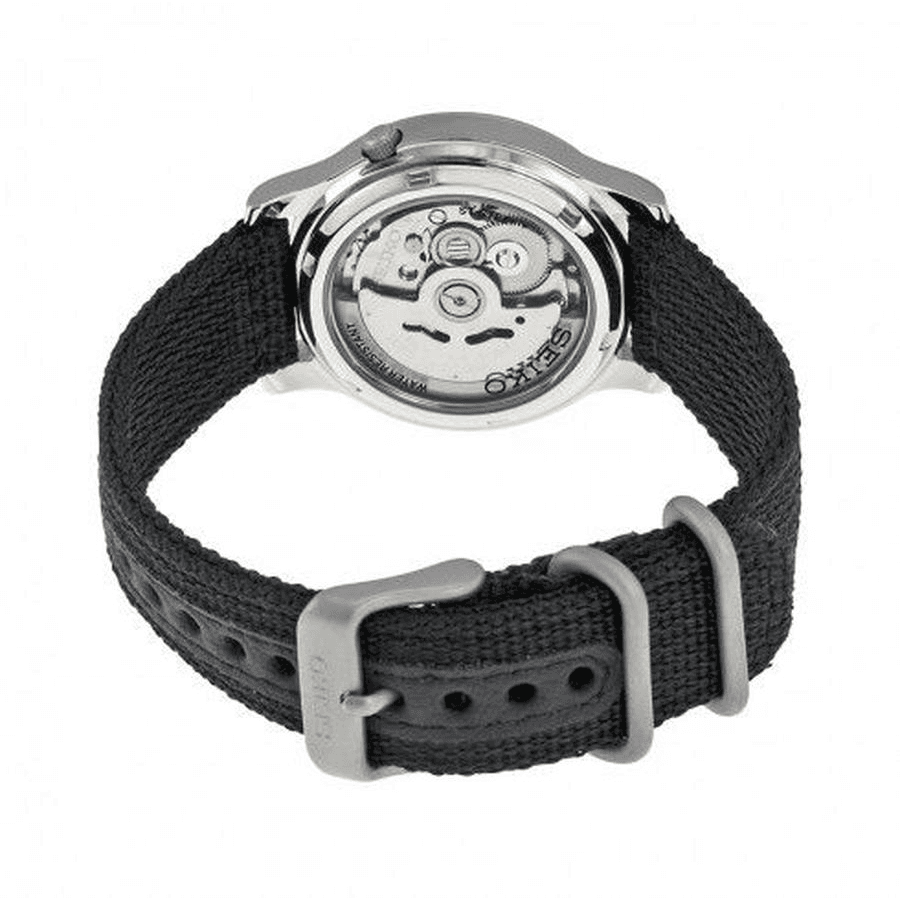 Đồng Hồ Nam Seiko 5 Quân Đội SNK809 Nam Màu Đen 37mm (bản xuất châu Âu)