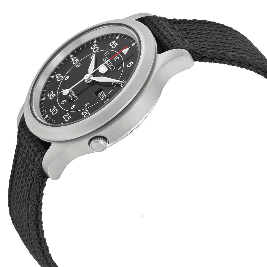 Đồng Hồ Nam Seiko 5 Quân Đội SNK809 Nam Màu Đen 37mm (bản xuất châu Âu)