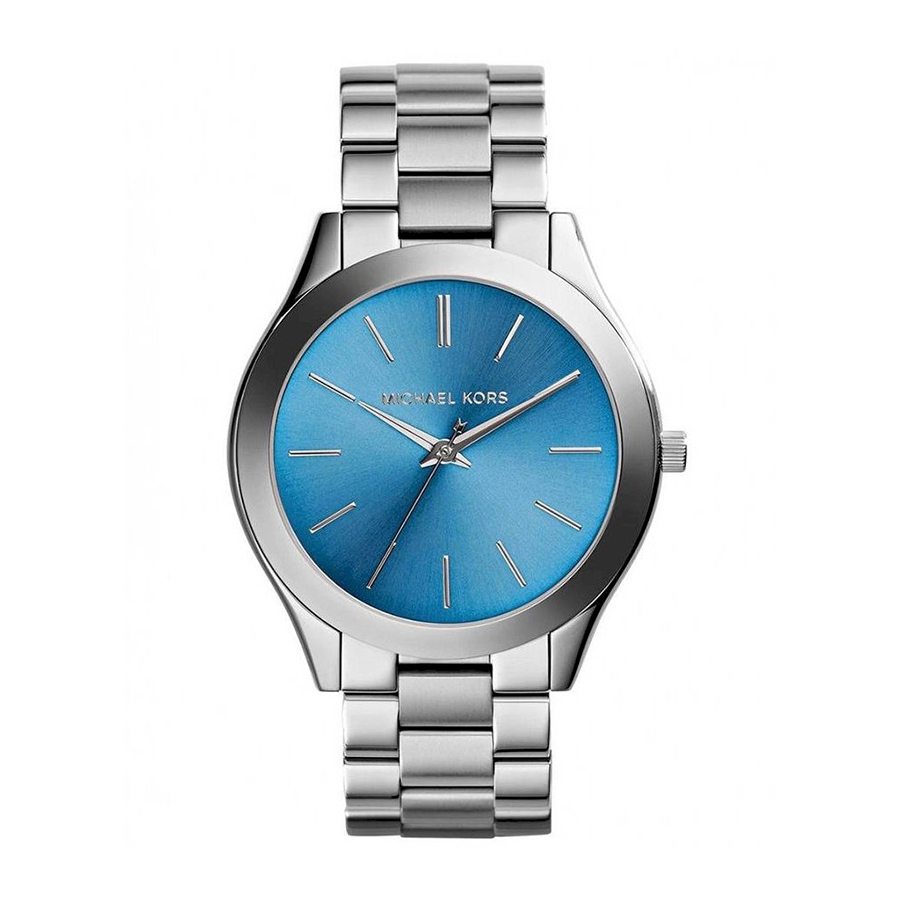 Đồng Hồ Nữ Michael Kors MK3292 Màu Bạc Mặt Dial Xanh