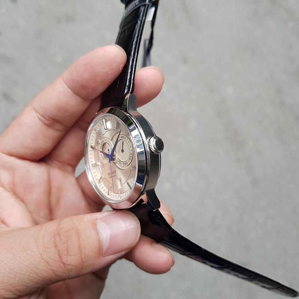 Đồng hồ Nam Orient Sun and Moon Gen 1 FET0P003W0 Dây Da