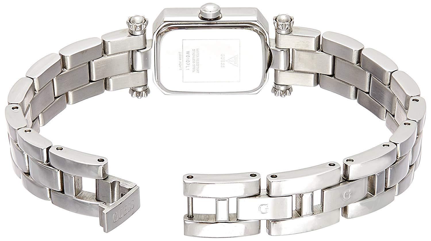 Đồng Hồ Nữ Guess W0107L1 Mặt Chữ Nhật Màu Bạc