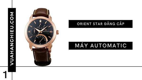 Đồng Hồ Orient Star Retrograde SDE00003B0 Dây Da, Máy Cơ 