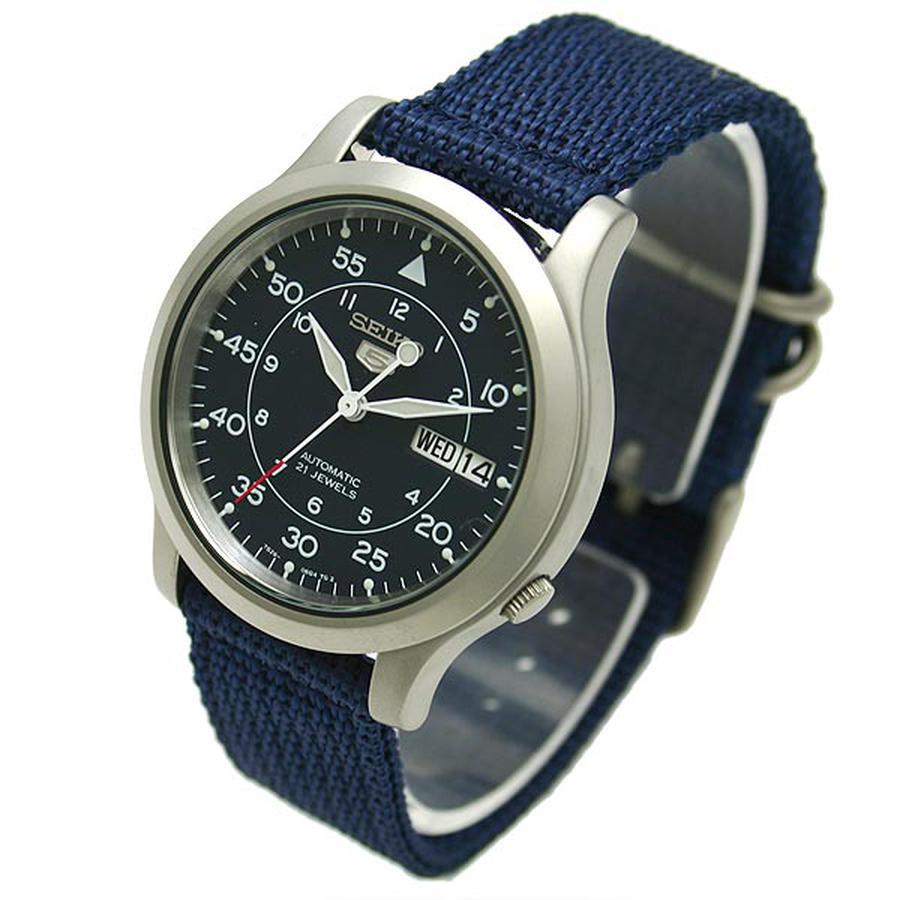 Đồng Hồ Seiko 5 Quân Đội Bền, Đẹp Và Cá Tính Màu Xanh Nước Biển 37mm