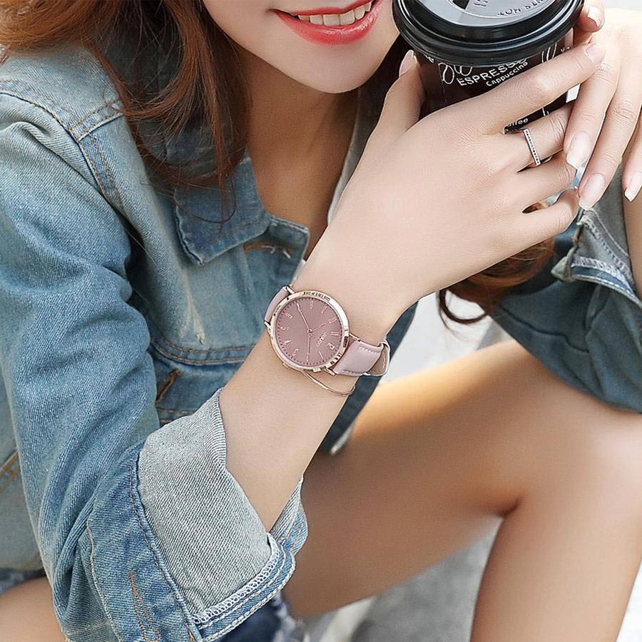 Đồng Hồ Nữ Julius JA-1017D Màu Hồng