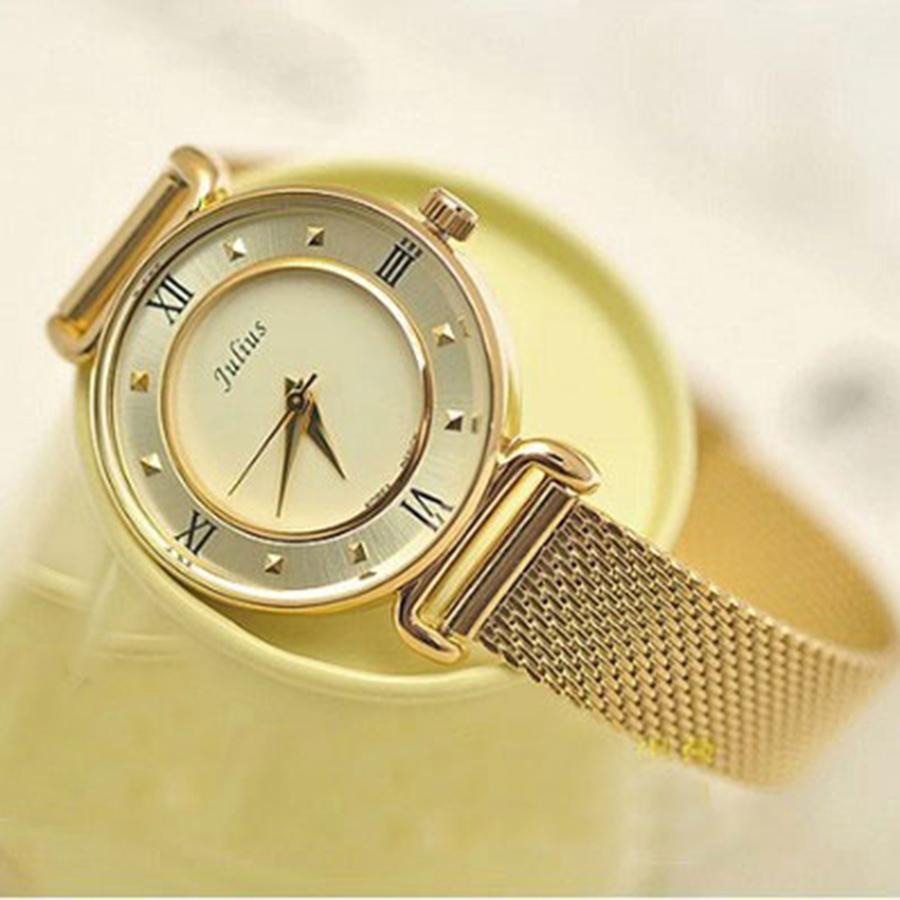 Đồng Hồ Nữ Julius JU964 JA-728 Màu Vàng