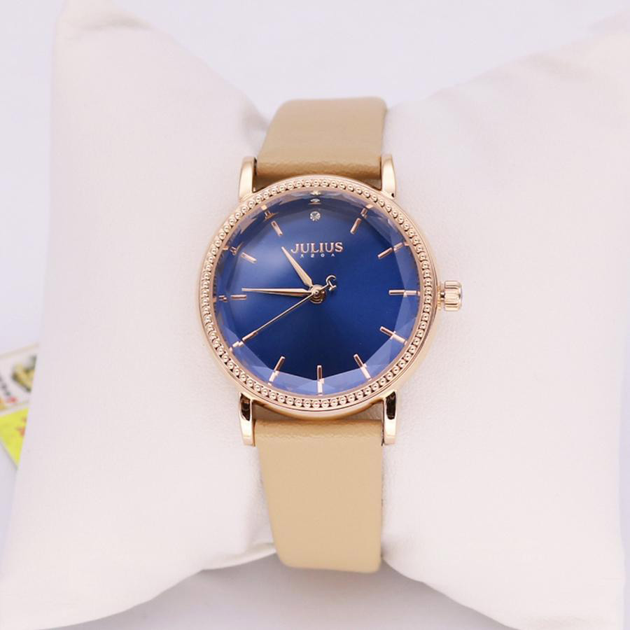 Đồng Hồ Nữ Julius JA-1012D Màu Kem