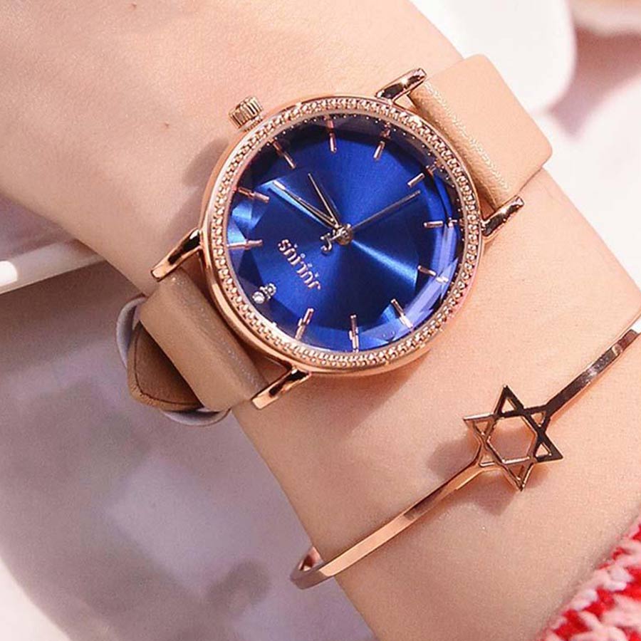 Đồng Hồ Nữ Julius JA-1012D Màu Kem