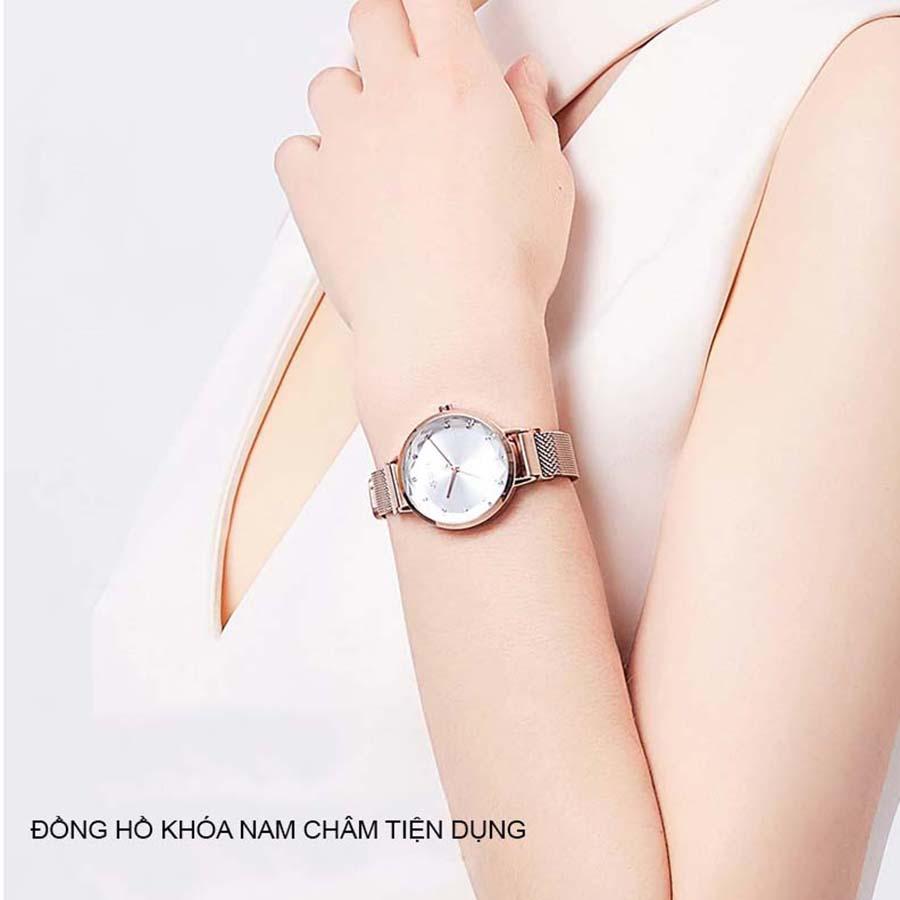 Đồng Hồ Nữ Julius JA-1143B Màu Đồng