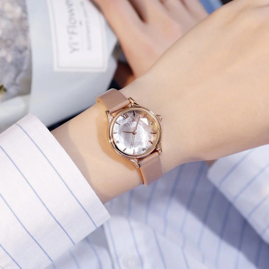 Đồng Hồ Nữ Julius JA-1154C Màu Da
