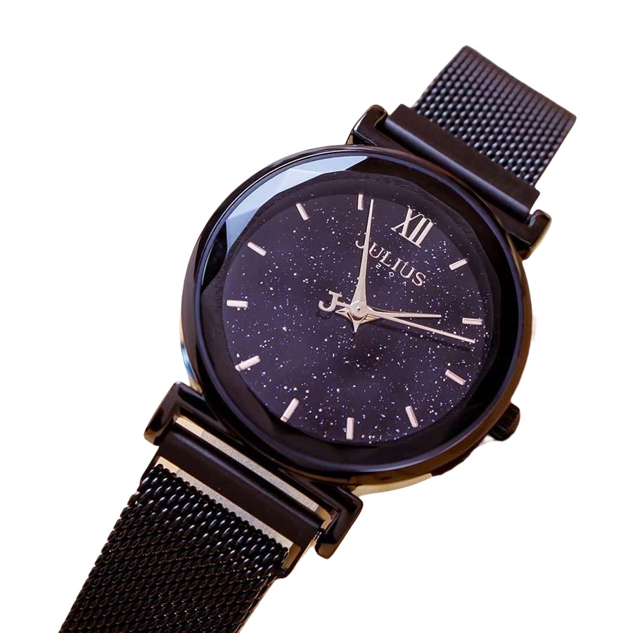 Đồng Hồ Nữ Julius JA-1172D Màu Đen