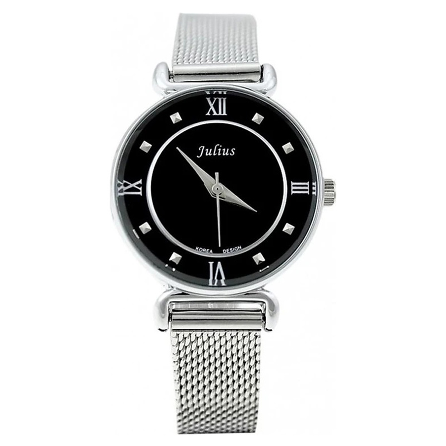 Đồng Hồ Nữ Julius JA-728 JU964 Màu Đen Bạc