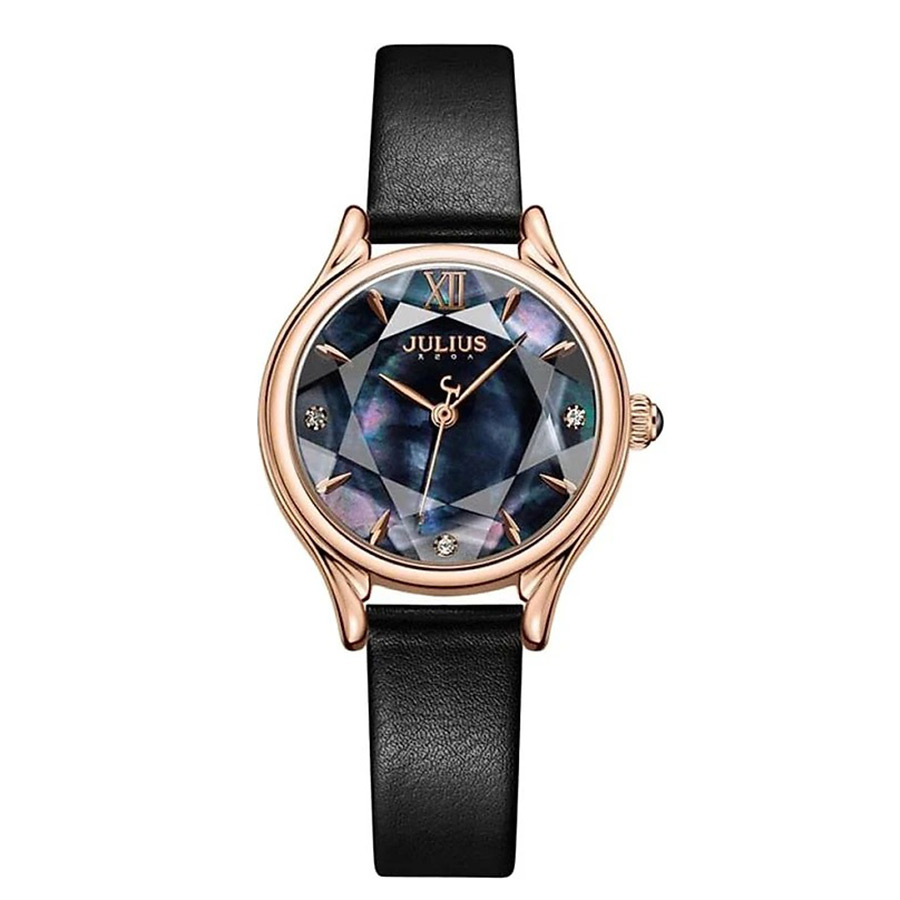 Đồng Hồ Nữ Julius JA-1154E Màu Đen