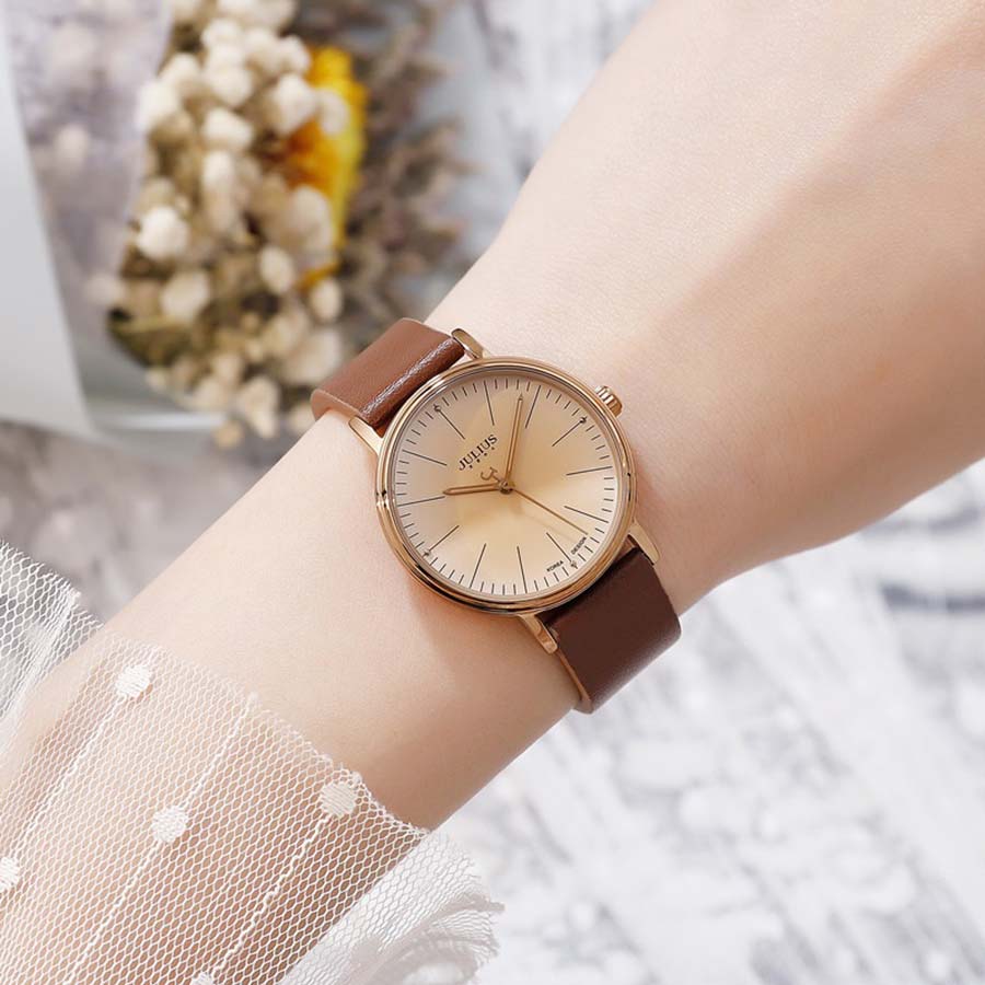 Đồng Hồ Nữ Julius JA-814 JU1005 Màu Nâu