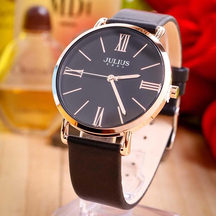 Đồng Hồ Nam Julius JA-1107ME Màu Đen