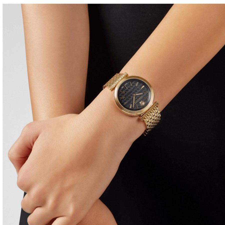 Đồng Hồ Nữ Versace V-Twist Gold-Tone Swiss Watch VELS00819 Màu Vàng Gold