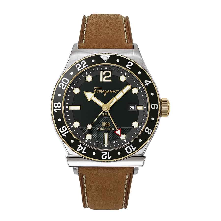 Đồng Hồ Nam Salvatore Ferragamo Watches 1898 Sport 44mm Màu Nâu