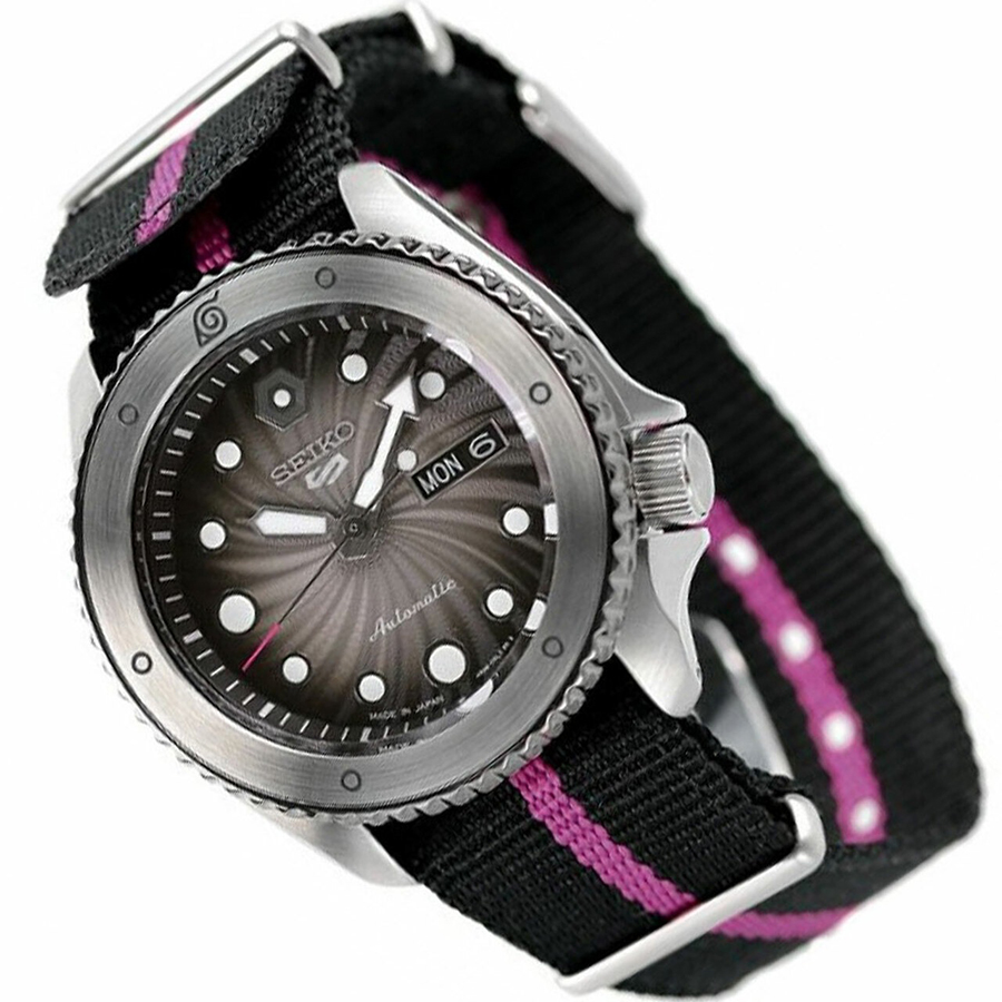 Đồng Hồ Seiko 5 Sports Boruto Limited Edition SRPF65K1S Màu Đen Xám