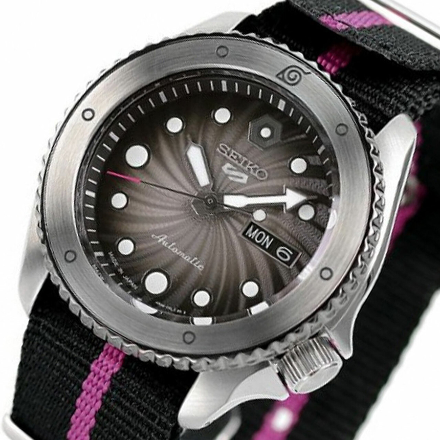 Đồng Hồ Seiko 5 Sports Boruto Limited Edition SRPF65K1S Màu Đen Xám