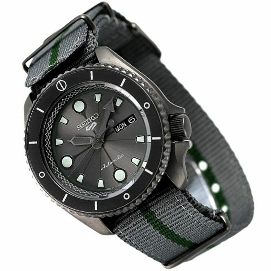 Đồng Hồ Seiko 5 Sports Nara Shikamaru Limited Edition SRPF75K1 Màu Xám
