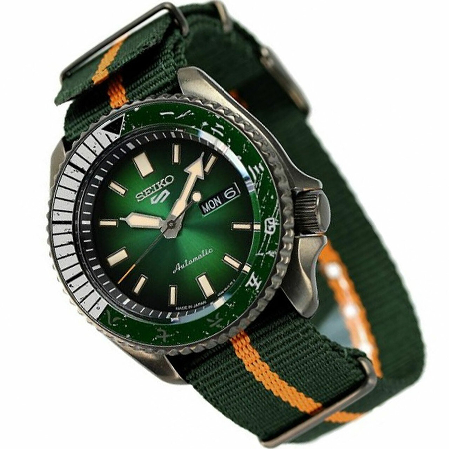 Đồng Hồ Seiko 5 Sports Rock Lee Limited Edition SRPF73K1 Màu Xanh Lá