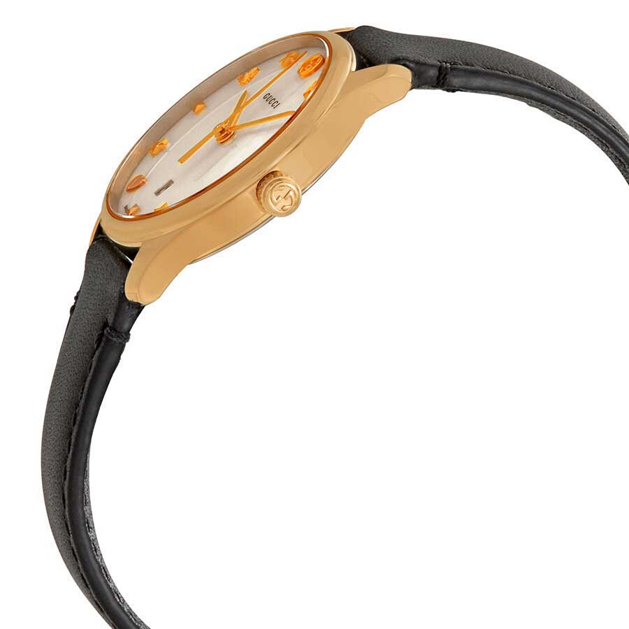 Đồng Hồ Nữ Gucci G-Timeless Mother Of Pearl Dial Ladies Watch YA126589 Màu Đen Vàng