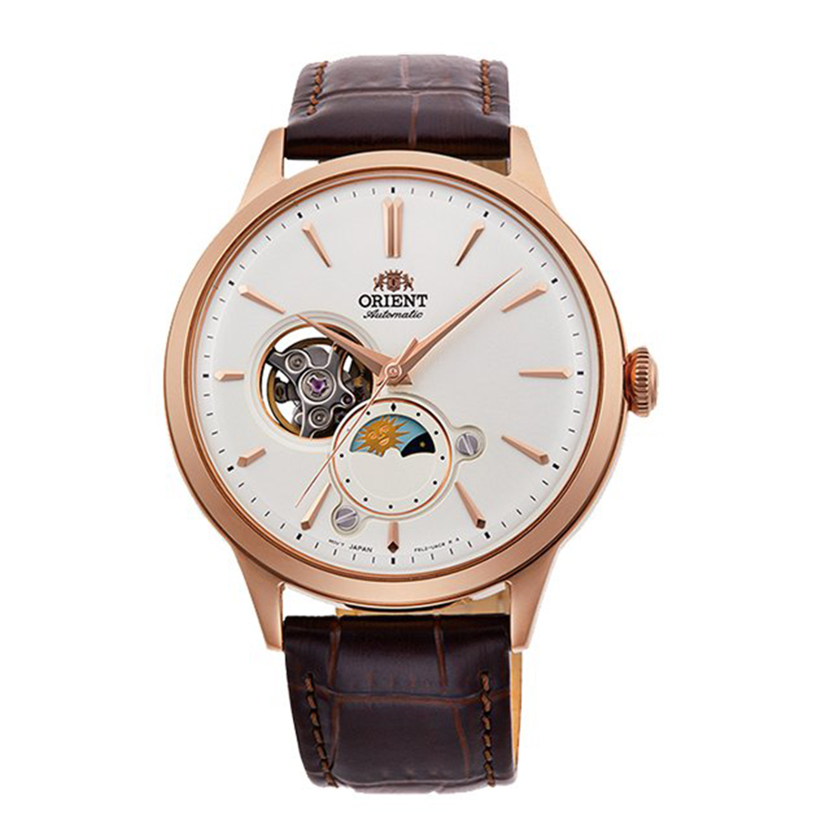 Đồng Hồ Nam Orient Sun And Moon RA-AS0102S10B Màu Nâu