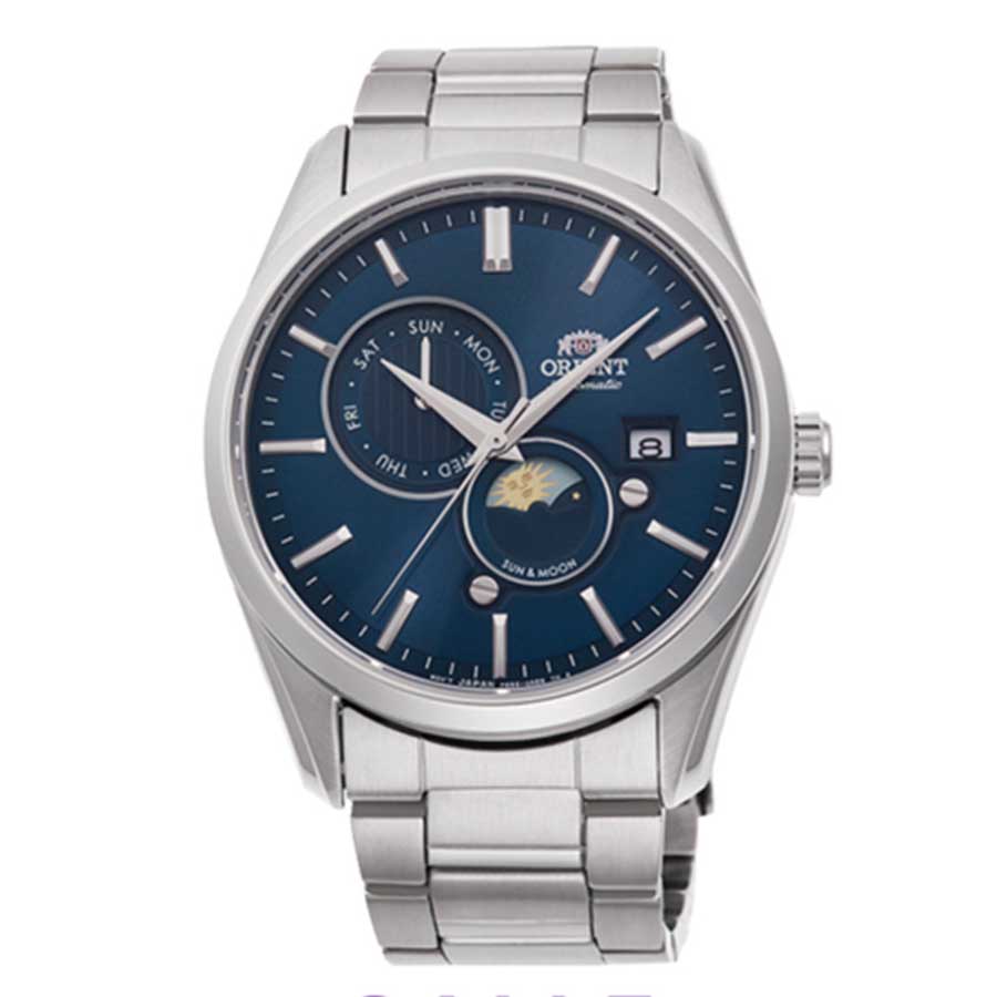 Đồng Hồ Nam Orient Sun and Moon Gen 5 RA-AK0303L10B Màu Bạc
