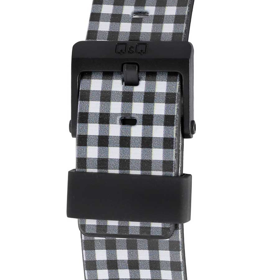 Đồng Hồ Nữ Q&Q VP46J055Y Resin Quartz Watch Màu Đen