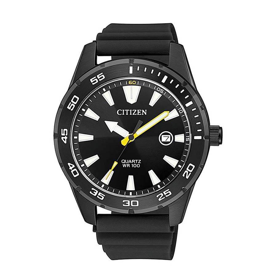 Đồng Hồ Nam Citizen BI1045-13E Dây Cao Su Lịch Ngày 42mm