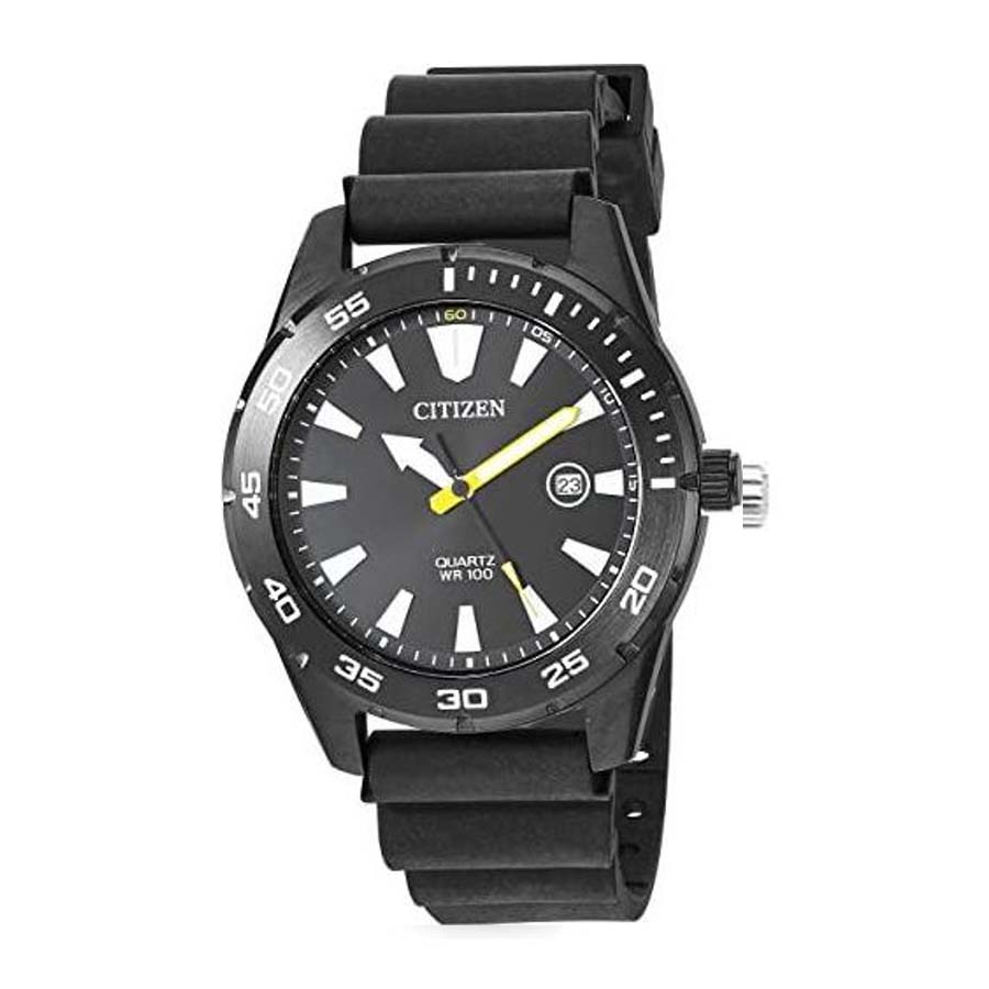 Đồng Hồ Nam Citizen BI1045-13E Dây Cao Su Lịch Ngày 42mm