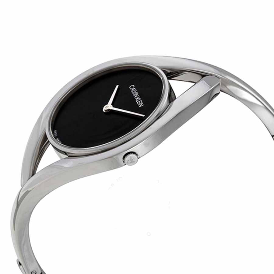 Đồng Hồ Nữ Calvin Klein CK Party Medium Black Dial Bangle Ladies Watch K8U2M111