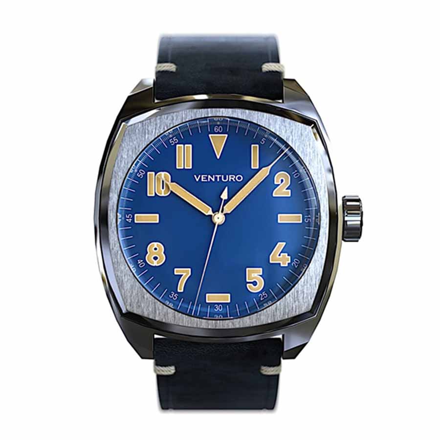 Đồng Hồ Nam Venturo Field Watch II Màu Xanh Blue  (+ 1 Canvas Strap)
