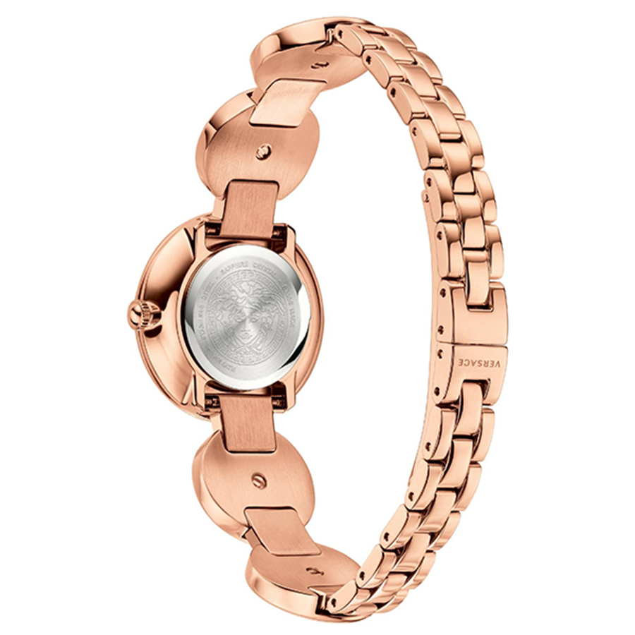 Đồng Hồ Nữ Versace VERF00918 Medusa Stud Icon Watch 28MM Màu Vàng Hồng
