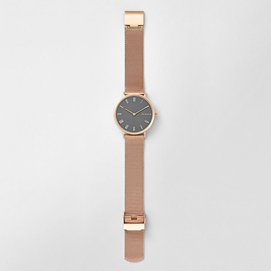 Đồng Hồ Skagen SKW2675 Cho Nữ Màu Vàng Hồng Mặt Xám