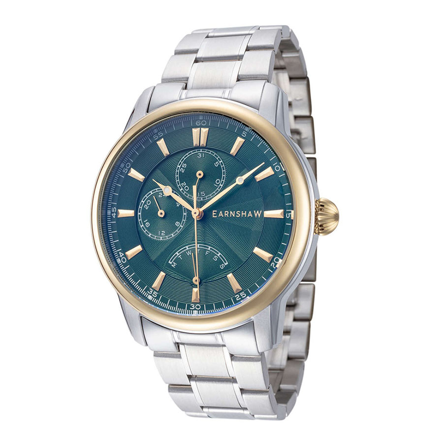 Đồng Hồ Nam Thomas Earnshaw Longcase Men's Watch ES-8247-33 Màu Bạc Mặt Xanh