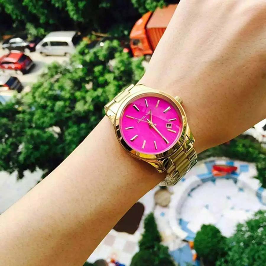 Đồng Hồ Michael Kors Runway Watch MK5801 38mm Màu Vàng Hồng