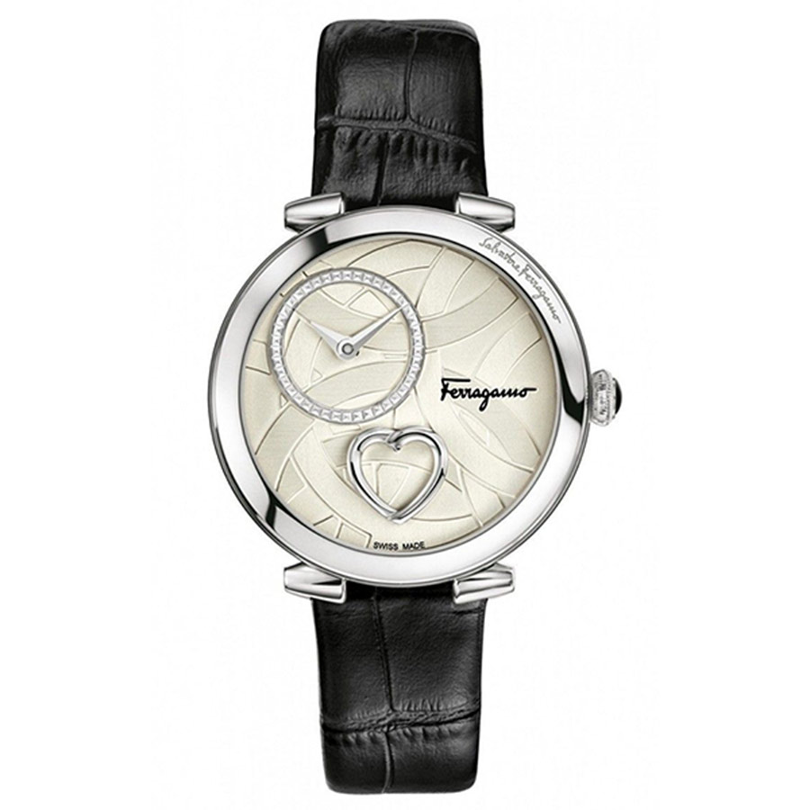 Đồng Hồ Salvatore Ferragamo Cuore Watch FE2890016 39mm Màu Trắng Bạc