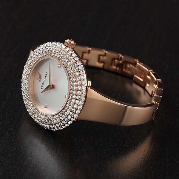 Đồng Hồ Nữ Swarovski Crystal Watch 5484073 34mm Màu Trắng Vàng Hồng