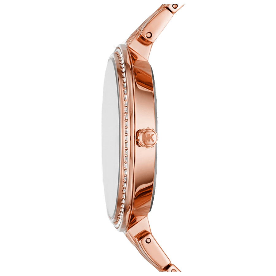Đồng Hồ Nữ Michael Kors Anabeth Three-Hand Rose Gold-Tone Alloy Watch MK7168 Màu Trắng Phối Vàng Hồng