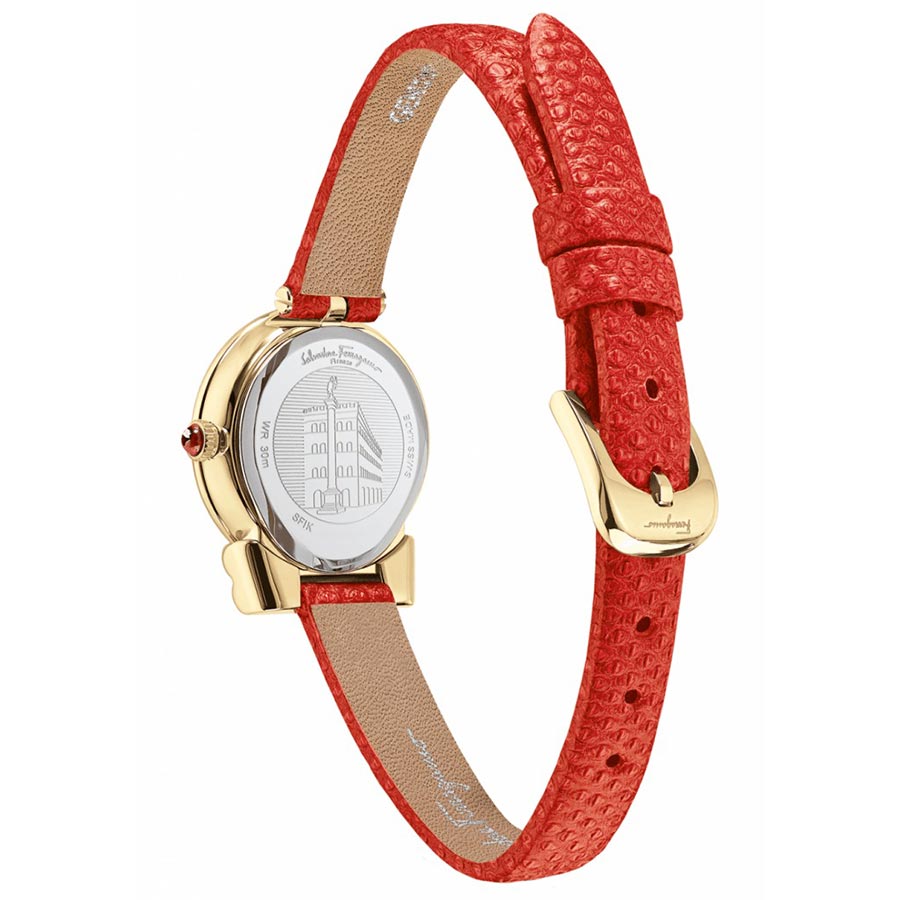 Đồng Hồ Nữ Salvatore Ferragamo Gancini Watch SFIK00219 22mm Vàng Đỏ